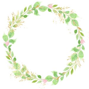 watercolor greenery wreath