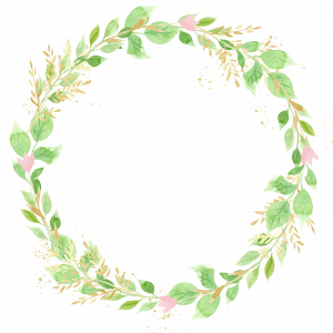 watercolor greenery wreath