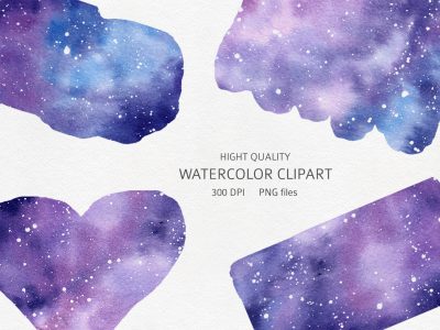 watercolor-galaxy-clipart