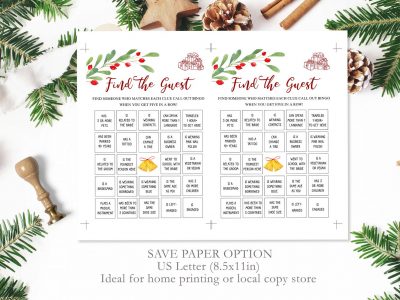 Find the Guest - Christmas Bridal Shower Game