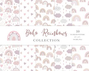 boho-rainbow-digital-paper