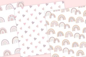 boho-rainbow-digital-paper