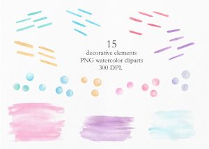 watercolor-donut
