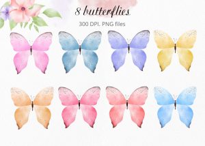 spring-butterflies-watercolor-clipart