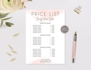 price-list-template-editable