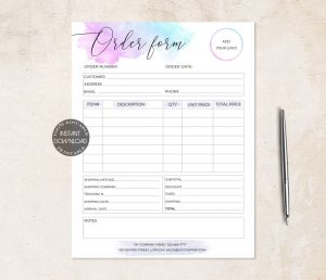 order-form-template