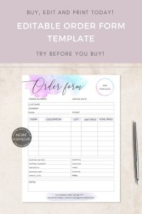 order-form-template