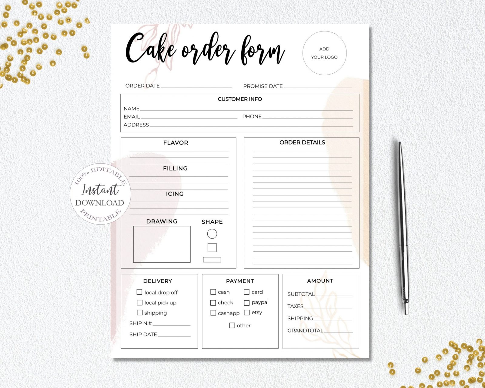 Cake and Cookie Planner - Digital Planner – Cake and Cookie Planner |  Avalon Cakes