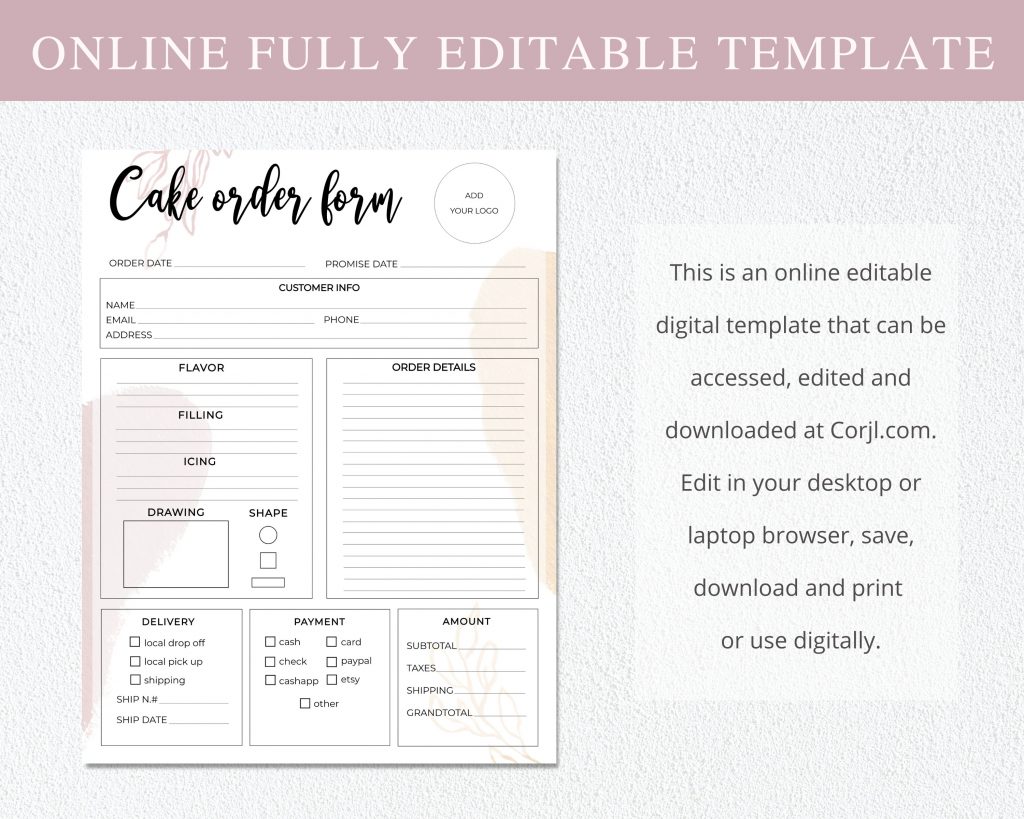 cake_order_form_template