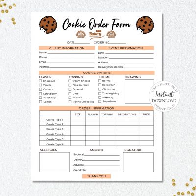 cookie_order_form_template