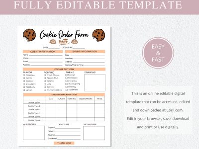 cookie_order_form_template
