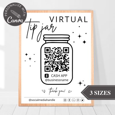 virtual tip jar canva template
