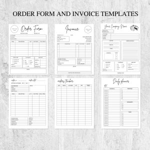 cake business bundle canva template