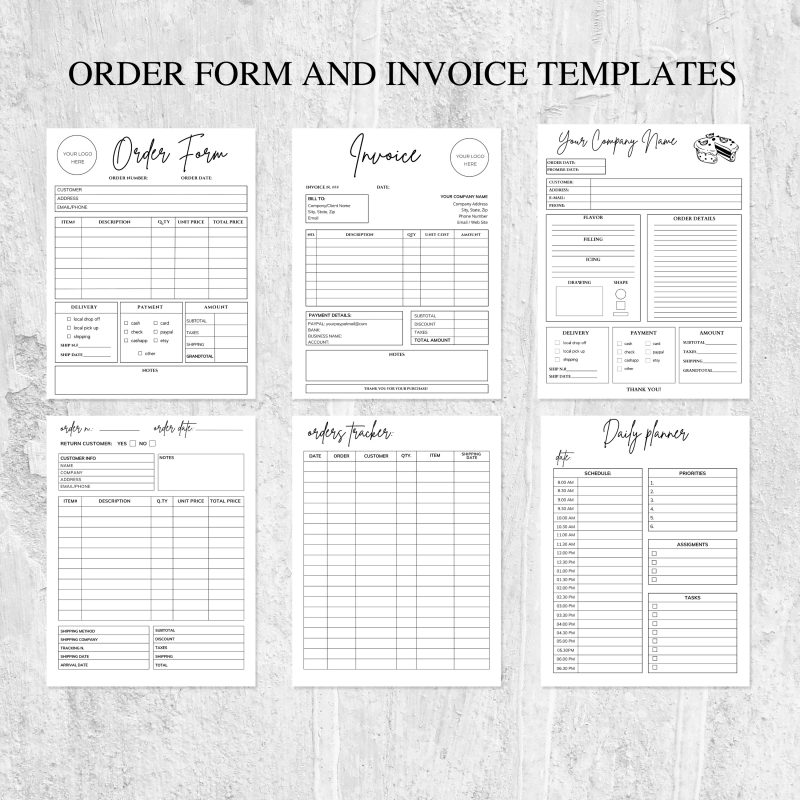 SunRayArt Designs - Cake Business Bundle Canva Template