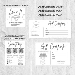 cake business bundle canva template