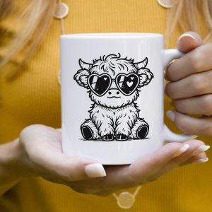 Cute Baby Highland Cow Svg