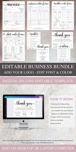 canva template order from