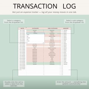 monthly budget google sheets planner