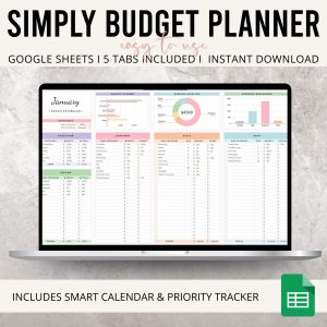 monthly budget google sheets planner