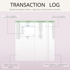 monthly budget google sheets planner