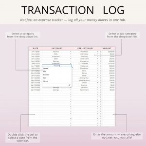 monthly budget google sheets planner