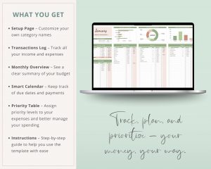 monthly budget google sheets planner