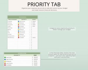 monthly budget google sheets planner