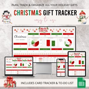 christmas gift tracker google sheet