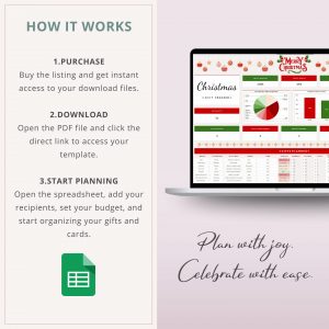 christmas gift tracker google sheet