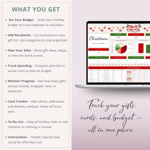 christmas gift tracker google sheet