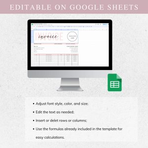 invoice google sheet template
