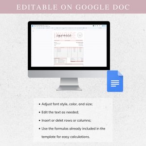 invoice google sheet template