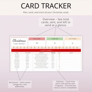 christmas gift tracker google sheet