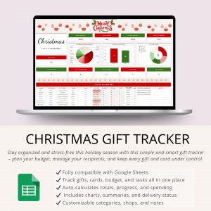 christmas gift tracker google sheet