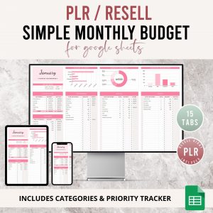 monthly budget google sheet