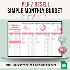 PLR Monthly Tracher