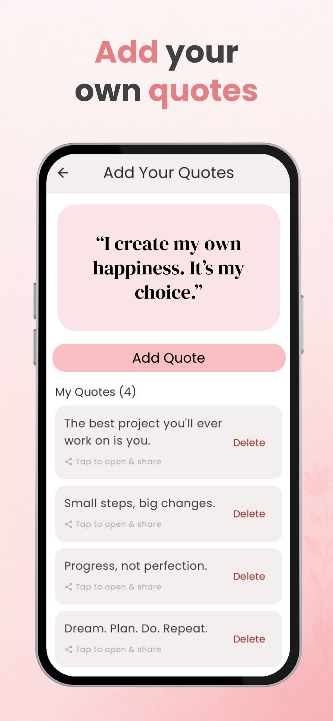 Quothea screenshot